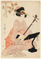 Kitagawa Utamaro: ”Edon kukkia” bijin-ga (kauniin naisen kuva)