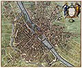21. Párizs térképe 1657-ből. Johannes Janssonius, holland térképész munkája (javítás)/(csere)
