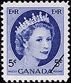Canada 5 cents Elizabeth II Wilding