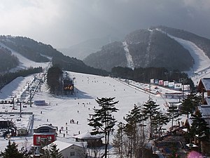 Resort ski Lembah Naga di Pyeongchang