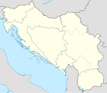 1987–88 Yugoslav Second League is located in Yugoslavia