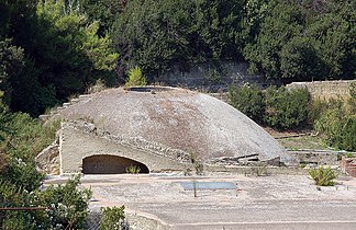 Coupole de la salle circulaire des thermes.