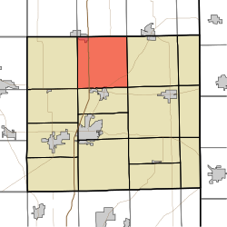 Location of Smithfield Township in DeKalb County