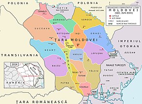 Harta Moldovei 1601–1718