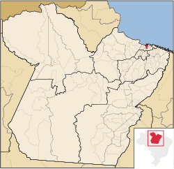 Localização de Curuçá no Pará
