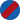 Blau mit rotem Strich