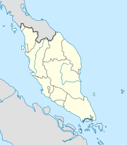 Muar ubicada en Malasia Peninsular