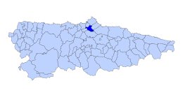 Corvera de Asturias - Localizazion