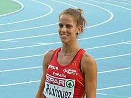 Natalia Rodríguez op de EK in 2010