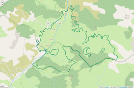 Périmètre de la Réserve naturelle régionale des gorges de Daluis des gorges de Daluis[1].