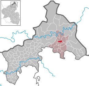 Poziția Steineroth pe harta districtului Altenkirchen