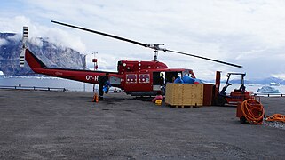 Livraison à l'Héliport.