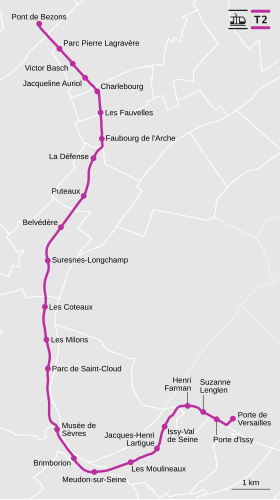 Voir la carte de la ligne.