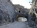 Il fossato di gola con il ponte vista valle