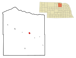Location of O'Neill, Nebraska