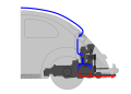 Illustration of the Beetle's engine air cooling in a Volkswagen Bug/Beetle (VW Type 1)