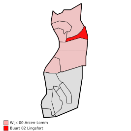 Kaart van Lingsfort