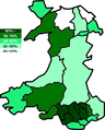 Canrannau wnaeth ystyried ei hun yn "Gymreig" yn awdurdodau lleol Cymru (2006)