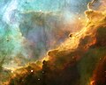 Nebulosa Omega, un exemplu de nebulosa d'emisión.