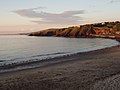Het strand van Peel bij zonsondergang