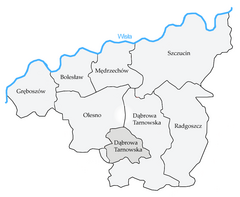 Plan powiatu dąbrowskiego