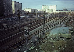 Treinstation "Brussel-West" in 1986.