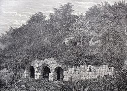 Ruins of the Ambara church around 1899.
