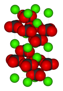 Calcite, unité cellulaire