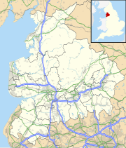 Darwen'in Lancashire ve İngiltere'de konumu