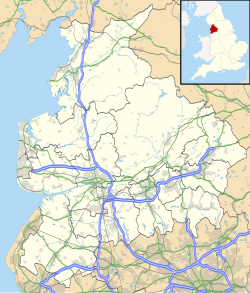 Burnley ubicada en Lancashire