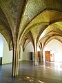 2014 : salle capitulaire de l'ancienne abbaye du Val des Écoliers de Liège désaffectée.