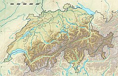 Mapa konturowa Szwajcarii, na dole znajduje się punkt z opisem „Simplon”