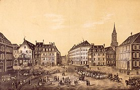 La place d'Austerlitz (Daniel Baltzer, 1850)