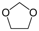 Structuurformule van 1,3-dioxolaan