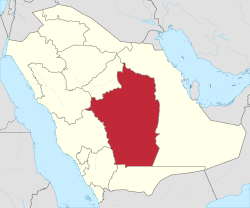 Provinssi Saudi-Arabian kartalla