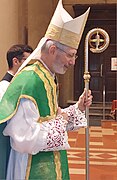 Škof Guido Marini, med liturgijo v Cremoni, (13. januarja 2024)