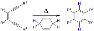 Reaktionschema Bergman-Cyclisierung