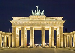 Brandenburger Tor på natten