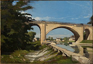 Pont ferroviaire sur la Briare (1888), Oklahoma, Tulsa, Philbrook Museum of Art.