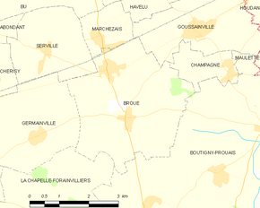 Poziția localității Broué