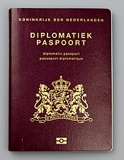 Nederländskt diplomatpass.