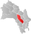 Sigdal markert med rødt på fylkeskartet