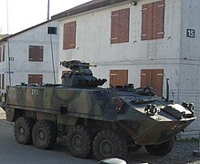 Piranha II Char de grenadiers 93 de l'armée suisse équipé d'un simulateur de tir (207)