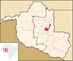 Location in Rondônia state