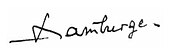 signature de Jean Hamburger