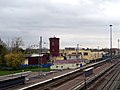 Bahnsteige und Wasserturm