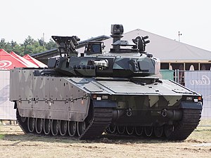 Strf 90 Mk IV на авиабазе Малацки, 2022 год