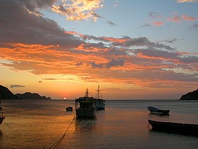 Atardecer desde Taganga.