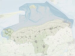 Kaart van Het Hogeland-munisipaliteit