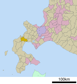 Location of Kuromatsunai in Hokkaido (Shiribeshi Subprefecture)